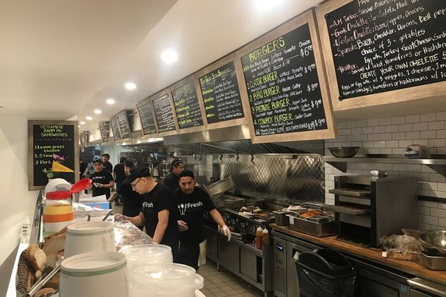 Lunch rush at the midtown Fresh Kitchen